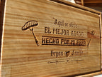 Tabla de picar de madera personalizada
