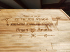 Tabla de picar de madera personalizada