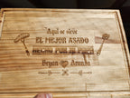 Tabla de picar de madera personalizada