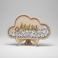 Libro Invitados Baby Shower forma de nube