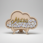 Libro Invitados Baby Shower forma de nube