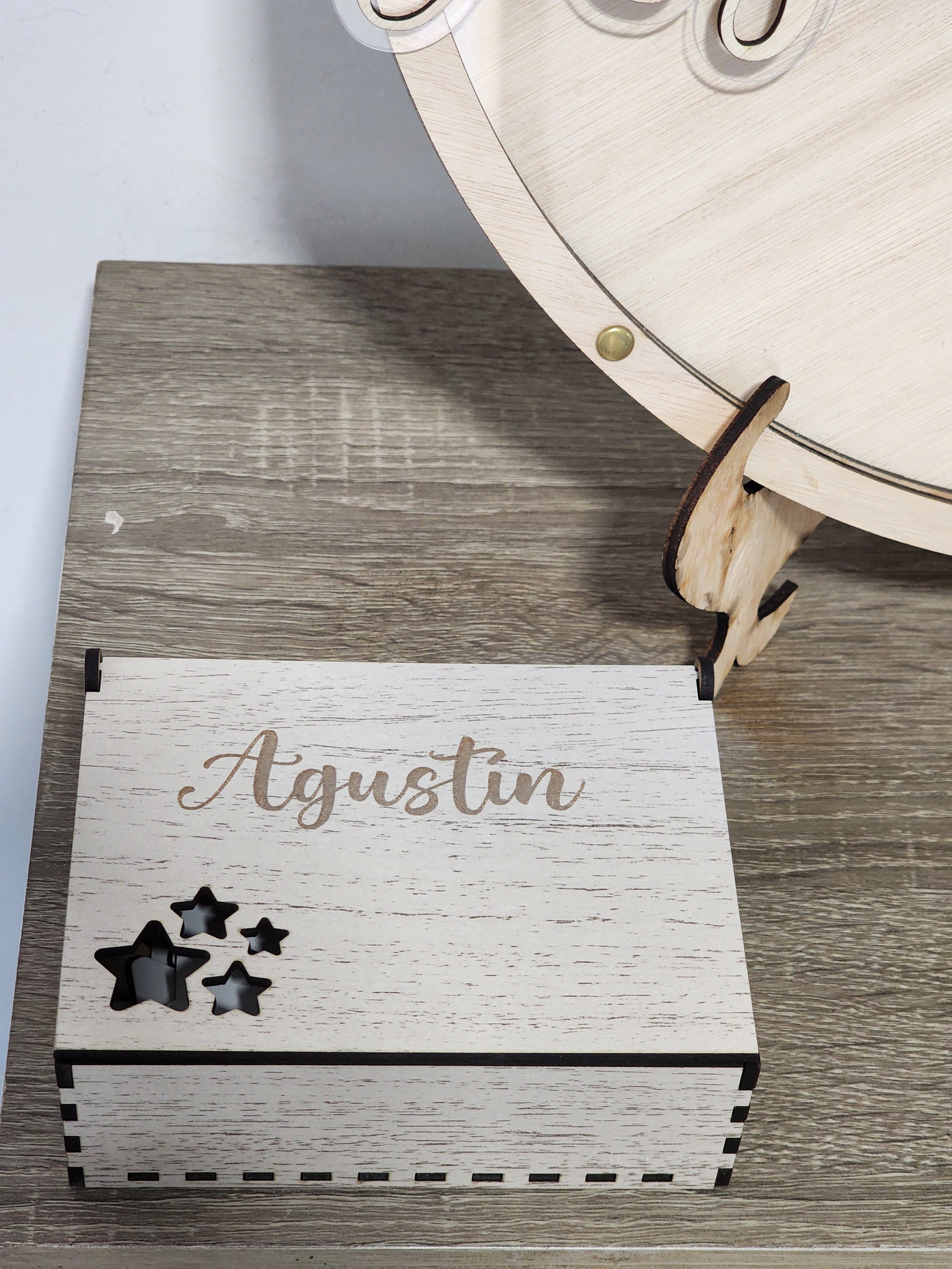 Libro Invitados Baby Shower forma de Luna