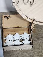 Libro Invitados Baby Shower forma de Luna