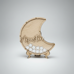 Libro Invitados Baby Shower forma de Luna