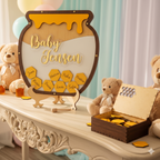 Libro Invitados Baby Shower Vasija Miel