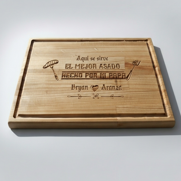 Tabla de picar de madera personalizada